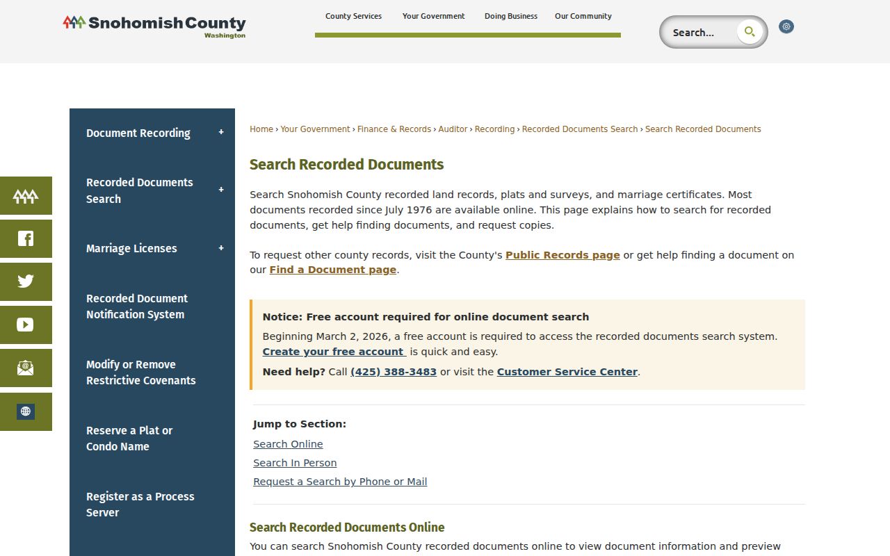 Mill Creek East residents directory Snohomish deed index